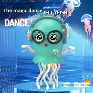 Trẻ em điện đồ chơi mới lạ đi bộ nhảy bạch tuộc mực tự động tránh chướng ngại vật ánh sáng âm nhạc Cảm biến Bò - Product Image 3