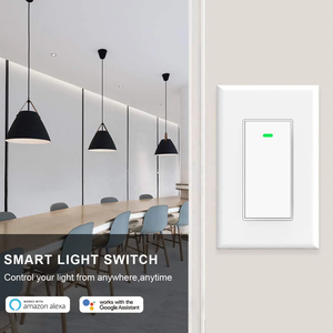 UEMON Smart Home 110-250v 1 gruppo interruttore luce intelligente WiFi e controllo vocale pulsante a muro per Garage e applicazione Hotel - Product Image 2
