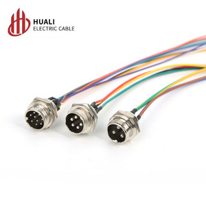 Adaptateur d'aviation M16-6-Core, prise femelle GX16 avec fil de soudage de 20cm, plaqué argent, 300/500V pour des connexions faciles - Product Image 6