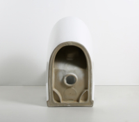 Salle de bain moderne de luxe en céramique toilette au sol siphon chasse d'eau WC monobloc toilette à double chasse
