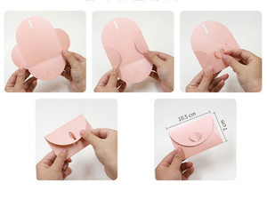 Papier de couleur nacrée Sentao 250 g/m², découpe classique, mini-enveloppe sans boucle en forme de cœur - Product Image 6
