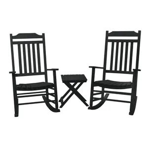 Chaise longue de soleil durable de chaise à <span class=keywords><strong>bascule</strong></span> de porche en <span class=keywords><strong>bois</strong></span> solide de haute lamelle avec la caractéristique à <span class=keywords><strong>bascule</strong></span> confortable - Product Image 3