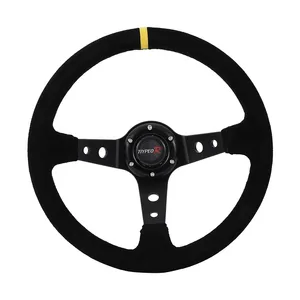 Manufacturer supplier 2022 new black suede steering wheel car steering wheel