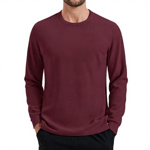 Men Thermal Waffle Shirt <b>Long</b> <b>Sleeve</b> Winter Base Layer <b>Undershirt</b> OEM Wholesale - Product Image 1