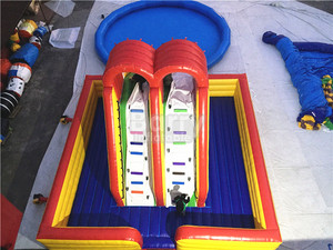 Jeux d'eau gonflables de qualité commerciale, terrain <span class=keywords><strong>aquatique</strong></span> <span class=keywords><strong>toboggan</strong></span> <span class=keywords><strong>avec</strong></span> piscine pour enfants et adultes, prix bon marché - Product Image 2