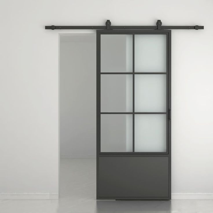 Factory Wholesale Frosted Glass Black Metal