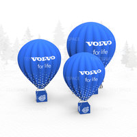Modèle de montgolfière gonflable portable accrocheur pour les promotions commerciales Événements de vacances Équipes de marketing Organisateurs d'événements