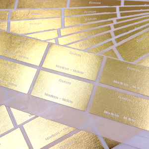 Custom <strong>Printing</strong> <strong>Gold</strong> Foil <strong>Label</strong> Sticker Adhesive Warning <strong>Labels</strong> For Handmade Candles Packaging - Product Image 5