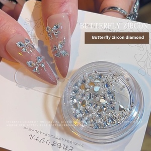Accessoires de décoration d'ongles en strass 3D en forme de papillon, breloques et amulettes pour ongles Haoshi, fournitures pour ongles en gros - Product Image 4