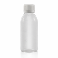 En stock, flacons en plastique PET transparents et robustes de 150 ml, étanches, avec design personnalisé, pour sirops contre la toux, emballage de liquides médicaux