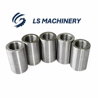Custom 1/2" Ferrule Industrial Carbon Steel Threaded Sleeve Bar Stud Rod Coupling Nut for Various Applications LL-01-252
