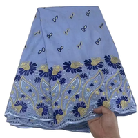 Broderie T/C 90/10 Polyester Coton sur Toute la Largeur pour Robe, Marché de Dubaï et Djeddah