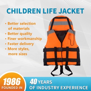 Çocuk Can Yeleği Ayarlanabilir Emniyet Kayışı Yüzdürme Destekli Yüzme Yardımcıları Kurtarma PFD Çocuk Can Yeleği Baş Desteğiyle - Product Image 1