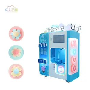 Caiyunjuan OEM Commercial Cotton Candy Vending Machine Support Multi-Language Fully Automatically Cotton Candy Vending Machine