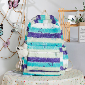 Leisure Graffiti Female Double-Shoulder Backpack New Model Lightweight Versatilec <b>Computer</b> <b>Bag</b> L Capacity College Students' <b>Bag</b> - Product Image 2