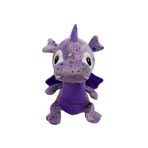 Drago di peluche personalizzato promozionale, <span class=keywords><strong>animali</strong></span> di peluche viola, simpatico dinosauro giocattolo, drago di peluche cinese - Product Image 1