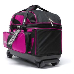 Sac de bowling double roulettes BSCI Factory Zone pour 2 balles avec poignée rétractable - Product Image 4