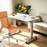 Fournisseur professionnel de mobilier commercial, bureau d'ordinateur de haute qualité, ergonomique, durable, cadre de bureau anti-collision avec roulettes