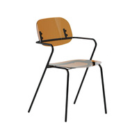 Chaise empilable en métal transparente, design créatif moderne et simple, avec accoudoirs, dossier, pour la maison, la salle à manger, la négociation, le bureau, style nordique