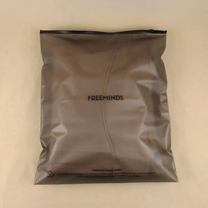 CPE personnalisé transparent noir mat vêtements sac à fermeture éclair PE sous-vêtements vêtements sac ziplock sac d'emballage épaissi haut de gamme - Product Image 5