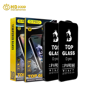 Nuevas llegadas Protector de pantalla de vidrio templado ultrafino 9H para 16 PRO MAX Cobertura completa Anti-Huella digital Black D Pro - Product Image 1