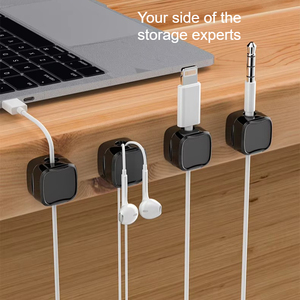 Soporte <span class=keywords><strong>de</strong></span> cable <span class=keywords><strong>de</strong></span> escritorio <span class=keywords><strong>de</strong></span> plástico <span class=keywords><strong>de</strong></span> Venta caliente organizador <span class=keywords><strong>de</strong></span> cable magnético para teléfonos móviles Android <span class=keywords><strong>accesorios</strong></span> electrónicos - Product Image 2