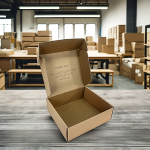 Thân thiện với môi bền tự nhiên giấy kraft hộp carton với UV lợi thế biểu tượng tùy chỉnh gói foldingshipping gửi thư cho wineglasses - Product Image 5