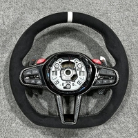 Volant sport M en fibre de carbone pour BMW Série 3 4 5 G20 G23 G26 G30 G32 G80 G82 G87 F90 G05 G06 G08 G29 G42 G11 G12 M3