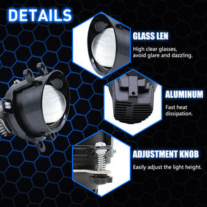 TAOCHIS 12V 27W 3.0 pouces Bi Led Projecteur Lentille Feux <span class=keywords><strong>antibrouillard</strong></span> LED 3000k 3800k 6000k pour Toyota CAMRY Lexus <span class=keywords><strong>Peugeot</strong></span> Suzuki CITROEN - Product Image 2