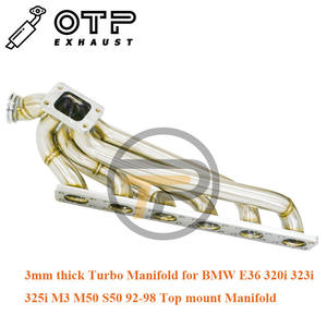 Tubo de escape OTP para coche, Colector de brida de 3mm de espesor, para B E36 <span class=keywords><strong>320i</strong></span> 323i 325i M3 <span class=keywords><strong>M50</strong></span> M52 S50 92-98 - Product Image 4