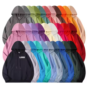 Vente en gros, sweats à capuche décontractés de luxe en coton blanc avec logo imprimé, survêtement unisexe, sweats à capuche unis pour hommes, livraison directe - Product Image 2