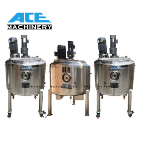 Tanque de calentamiento eléctrico con camisa Ace con bomba de emulsión de transferencia, ducha de aceite, champú de gelatina, homogeneizador cosmético, equipo de mezcla - Product Image 4