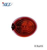 Luz de Alarma Estroboscópica de Seguridad YET614 DC12V/DC24V/AC220V de Alto Rendimiento con Sirena LED Roja