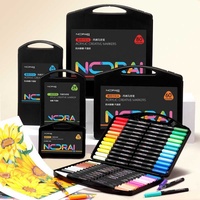 Marqueur acrylique liquide direct, petit coffret noir, stylo aquarelle oblique, 12 couleurs multicolores pour dessin à la main, opaque
