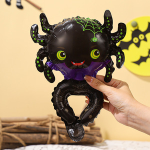 Decoración de Halloween: Globos de diadema medianos, Araña, Gato Negro, Bruja, Calabaza, Fantasma, Varita de globo de mano, Decoración de globos medianos - Product Image 6