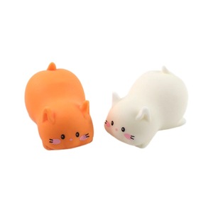 Wholesale Custom TPR Kawaii Cartoon Cat Shaped Pressure Release Promotional Gift Decompression <b>Squeeze</b> Toys for Kids and Adults - Product Image 1