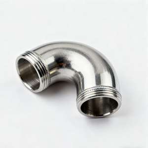 מרפק פלדה מלוטשת גבוהה נירוסטה 90 מעלות ss304/316 עמידות בפני קורוזיה עבור קווים כימיים גז מים מרותכים סוג חלק - Product Image 6