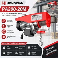 Mini-treuil électrique 20m, grue de levage à câble 220V, petite machine de levage pour usage domestique