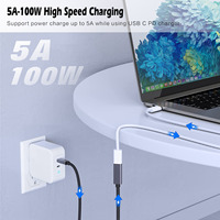 Câble d'extension USB C Type C 3,3 pieds 1 m 10 Gbps Faracent USB 3.2 Type C 3.1 mâle vers femelle pour la charge et la synchronisation pour PS5, PC, tablette