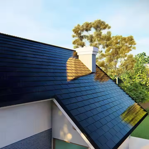 Tuile <span class=keywords><strong>solaire</strong></span> BIPV plate et légère, <span class=keywords><strong>panneau</strong></span> PV mono N type, adapté aux toits résidentiels et commerciaux à pente basse - Product Image 4