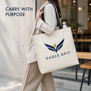 Bolsa de Regalo Promocional de Tamaño Mediano, Diseño Personalizado, Tela Laminada, Impresión a Todo Color, Bolsa de Mano con Asa, Bolsa de Tela Tejida de Polipropileno - Product Image 1
