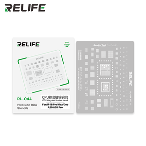 Plantilla de Reballing para CPU RELIFE RL 044 IPZ18, Grosor de 0.12mm, Plantilla de Soldadura BGA para Reparación de Placas Base de Teléfonos IP18 PM Duo <span class=keywords><strong>A20</strong></span> A20Max - Product Image 5