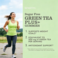 Gummies OEM au thé vert pour brûleur de graisse et antioxydant avec cétone de framboise, marque privée, vente en gros, source d'exportation