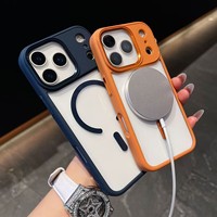Funda Magnética Transparente de Lujo a Prueba de Golpes para iPhone 17 Air, 16, 15, 14 Plus, 13, 12, 11 Pro Max, Carcasa Protectora Rígida Transparente de TPU+PC
