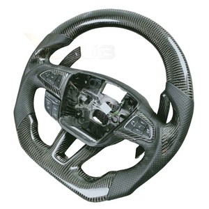<span class=keywords><strong>Funda</strong></span> de <span class=keywords><strong>Volante</strong></span> Deportiva de Cuero y Fibra de Carbono Real para Focus (RS ST ST-Line) 2015-2018 Kuga Ecosport - Product Image 2