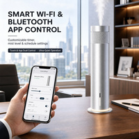Diffuseur d'arômes sans eau à deux fluides, rechargeable et contrôlable par application, en alliage d'aluminium, pour huiles essentielles, idéal pour la maison et l'hôtel