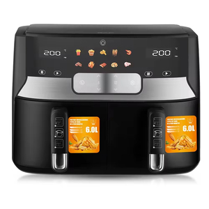 12L Multifunctional Healthy Oil Free Dual <b>Baskets</b> Digital <b>Air</b> <b>Fryer</b> Oven Electric Smart <b>Air</b> <b>Fryer</b> With <b>2</b> Independent <b>Baskets</b> - Product Image 1