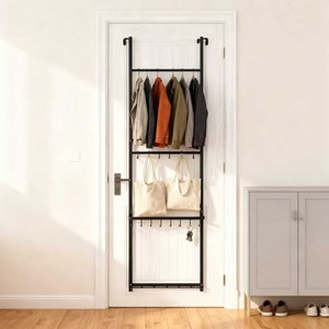 Custom Cross-Border Exclusive Iron Art Modern Simple Over-the-Door Three-Layer Wall-Mounted Hat <strong>Rack</strong> Coat <strong>Rack</strong> Baseball <strong>Cap</strong> - Product Image 4