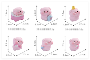 Jouets pour enfants, cadeau 2026, tendance, mignon, mini, bricolage, adorable, figurines de cochons qui prennent un bain, jouets de dessin animé pour enfants, fabricant, beaucoup de stock - Product Image 2