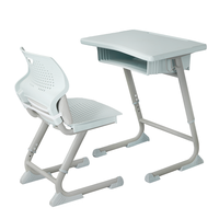 Set Meja dan Kursi Sekolah Plastik Ergonomis - Furnitur Kelas Modern, Tahan Lama, dan Ramah Lingkungan untuk Siswa SD